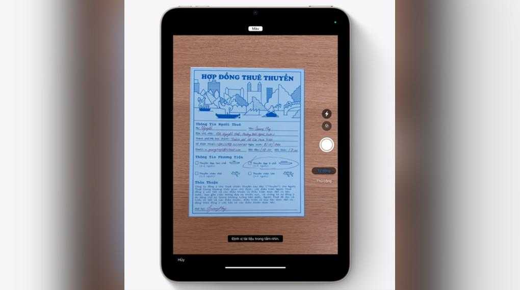iPad mini 7 5G 128GB - Quét tài liệu dễ dàng