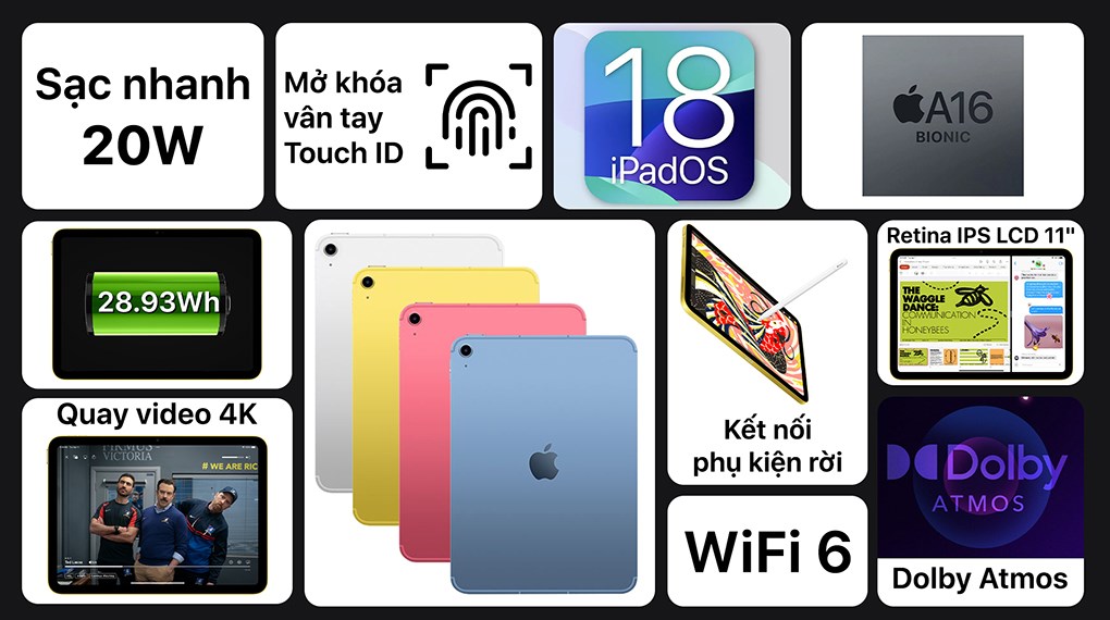 iPad A16 5G 128GB - Ảnh 2