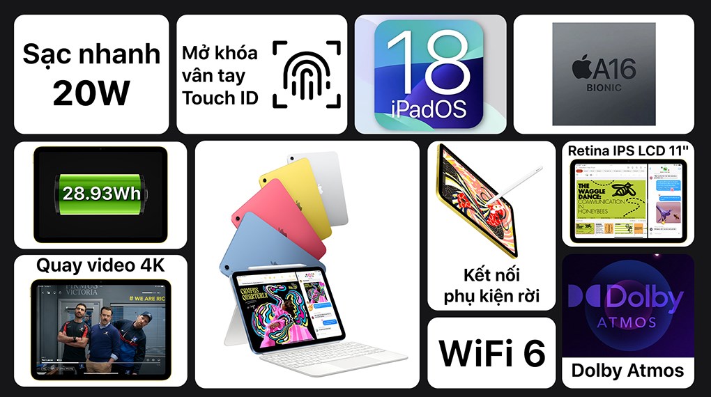 iPad A16 WiFi 128GB - Ảnh 2