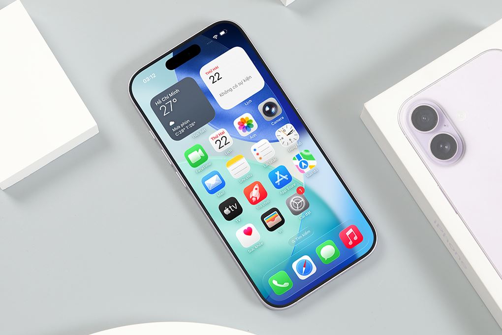 iPhone 17 thường với màn hình Super Retina XDR 6.3 inch 3000 nits hiển thị rõ ngoài nắng, mượt mà nhờ ProMotion 120Hz iPhone 17 thường với màn hình Super Retina XDR 6.3 inch 3000 nits hiển thị rõ ngoài nắng, mượt mà nhờ ProMotion 120Hz