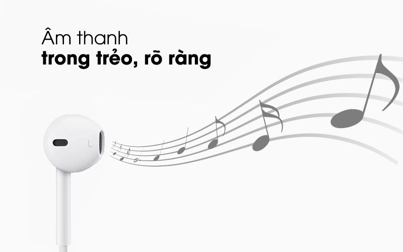 Âm thanh chân thực - Tai nghe Có Dây Apple MMTN2 Âm thanh chân thực - Tai nghe Có Dây Apple MMTN2