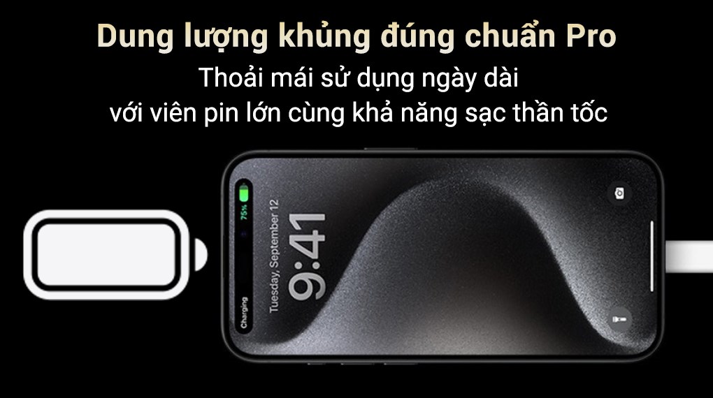 Pin lớn và sạc nhanh phục vụ tốt ngày dài